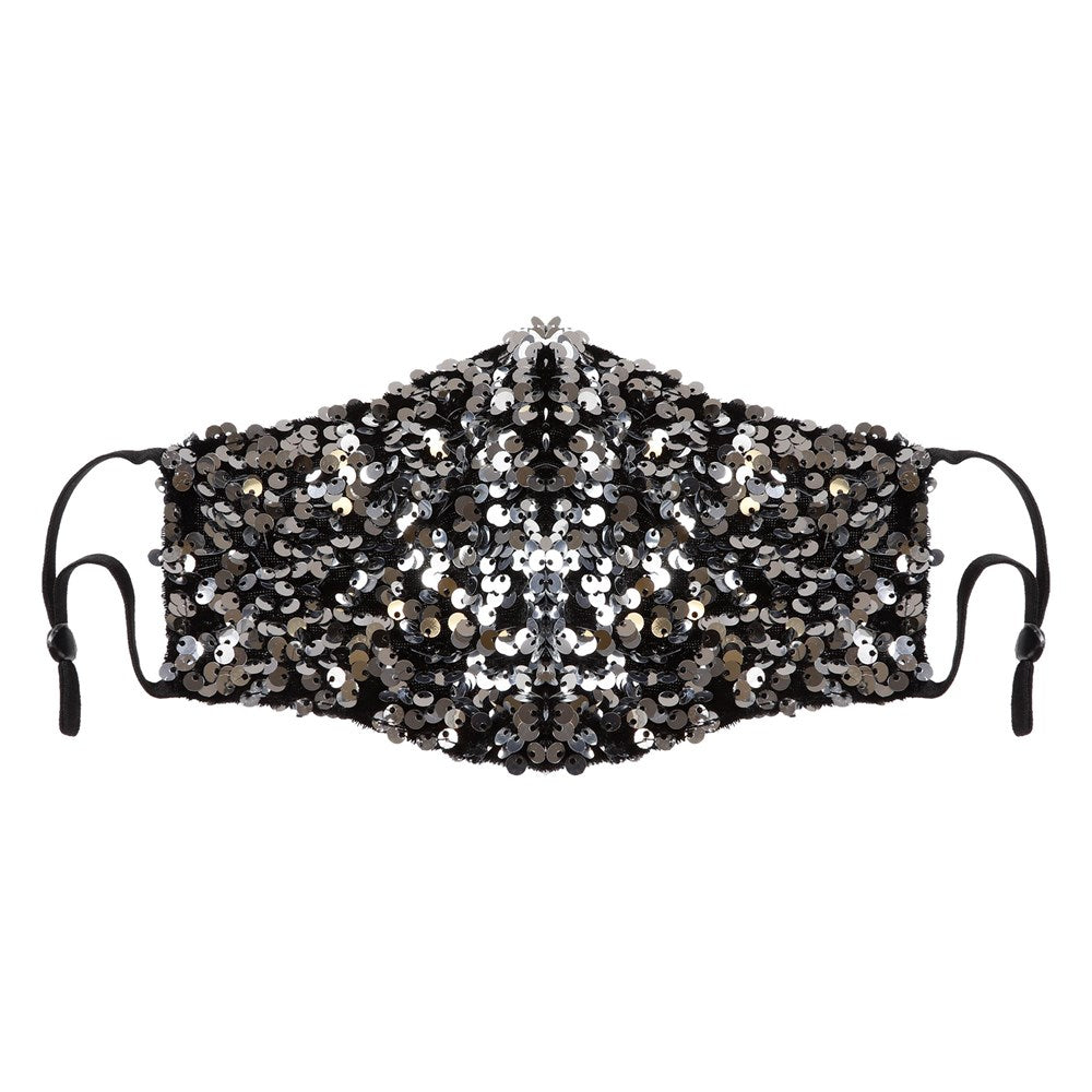 KIM & C Large Seuquin Earloop Face Mask