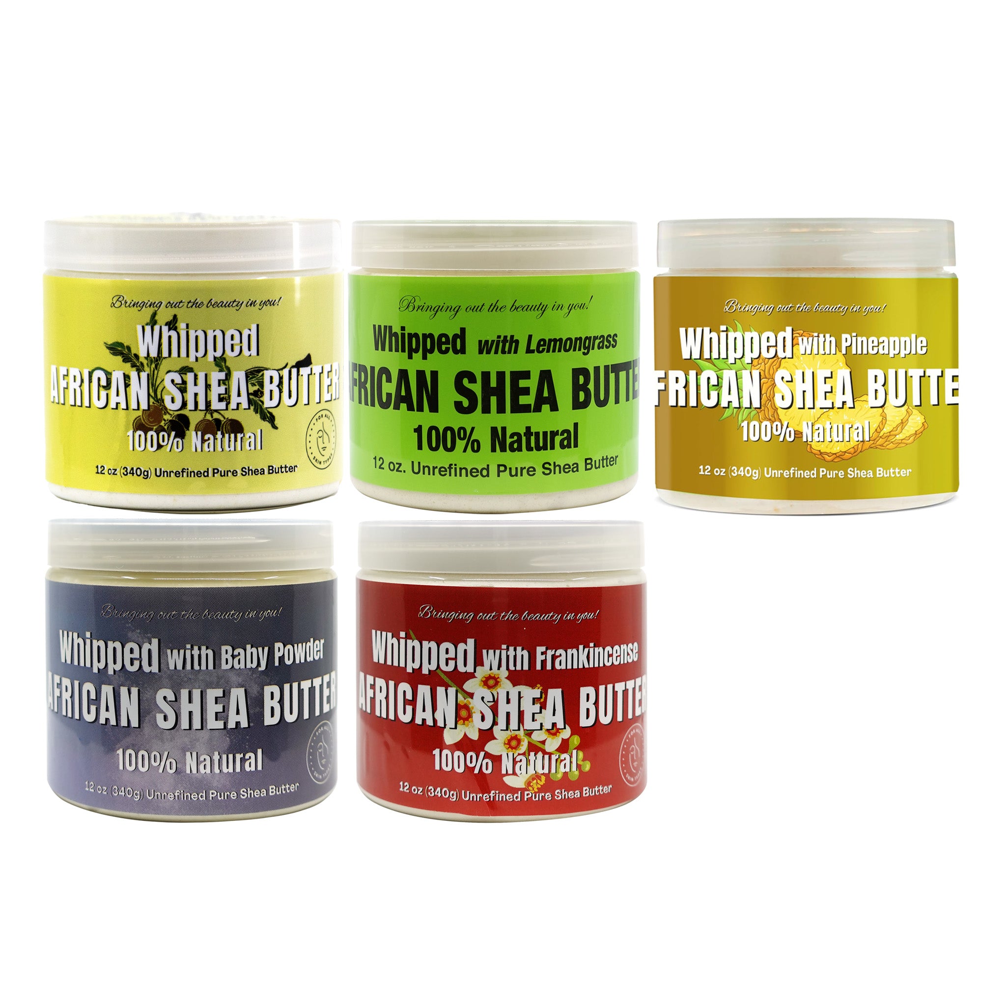 RA COSMETICS 100% Pure African Shea Butter [Whipped] (12oz)