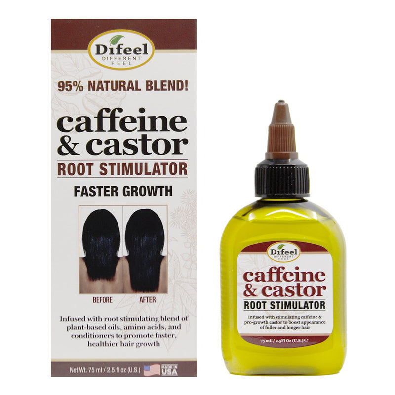 Difeel(Sunflower)  Caffeine & Castor Faster Growth Root Stimulator (2.5oz) (12oz)