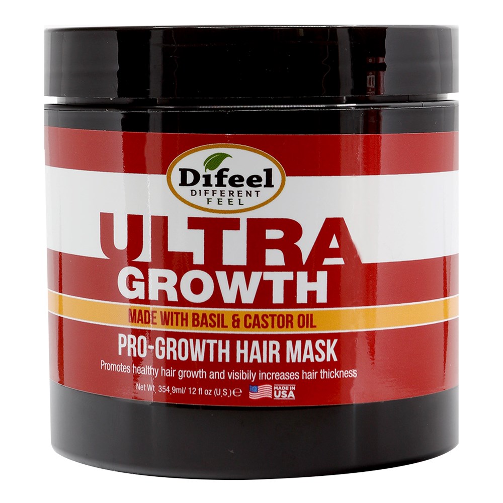 Difeel(Sunflower)  Ultra Growth Basil & Castor Oil Pro-Growth Hair Mask (12oz)