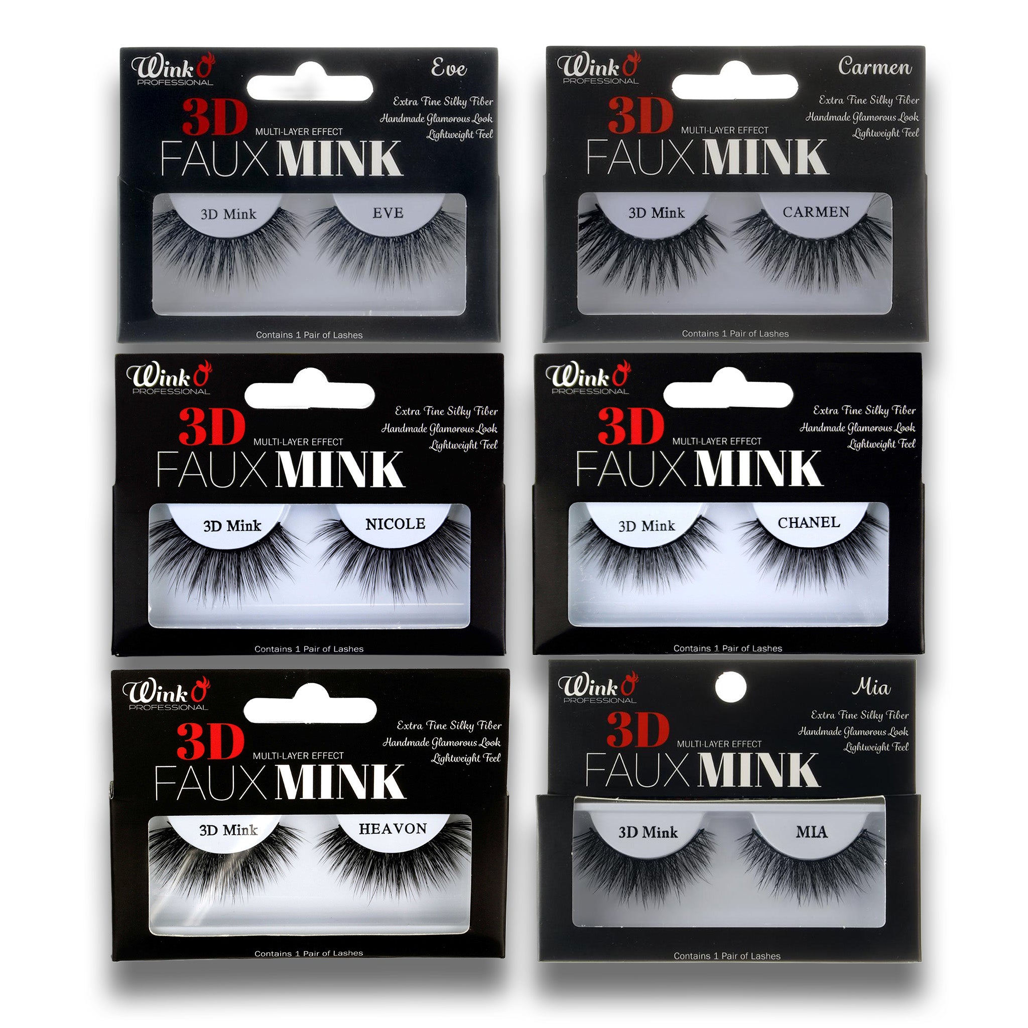 WINK O 3D Faux Mink Multi-Layer Effect Eyelash - Aone Beauty Supply Online Store