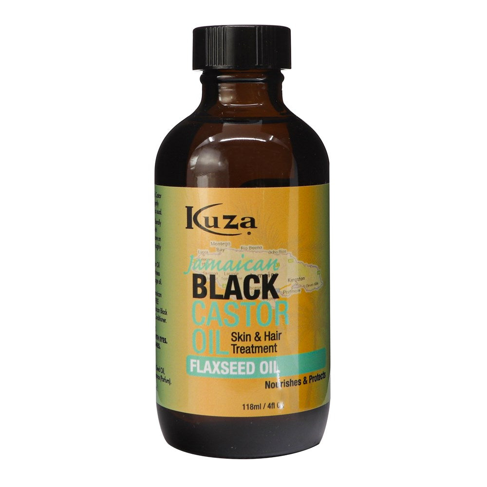 KUZA Jamaican Black Castor Oil (4oz) - Flaxseed Oil