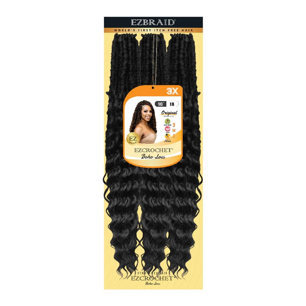 EZBRAID Ezcrochet 3X Boho Locs Braid (18inch)