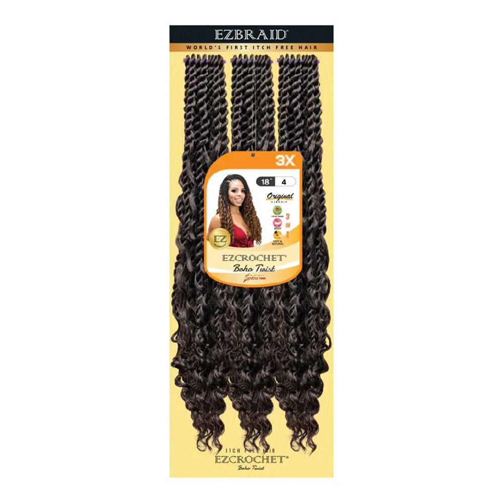 EZBRAID Ezcrochet 3X Boho Twist Braid (18inch)