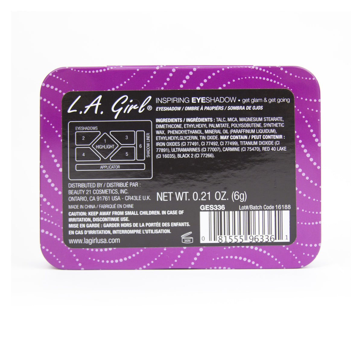 L.A. GIRL Inspiring Eyeshadow Palette (0.21oz)