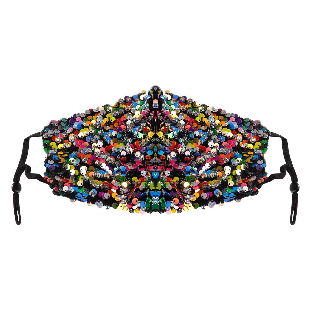 KIM & C Large Seuquin Earloop Face Mask