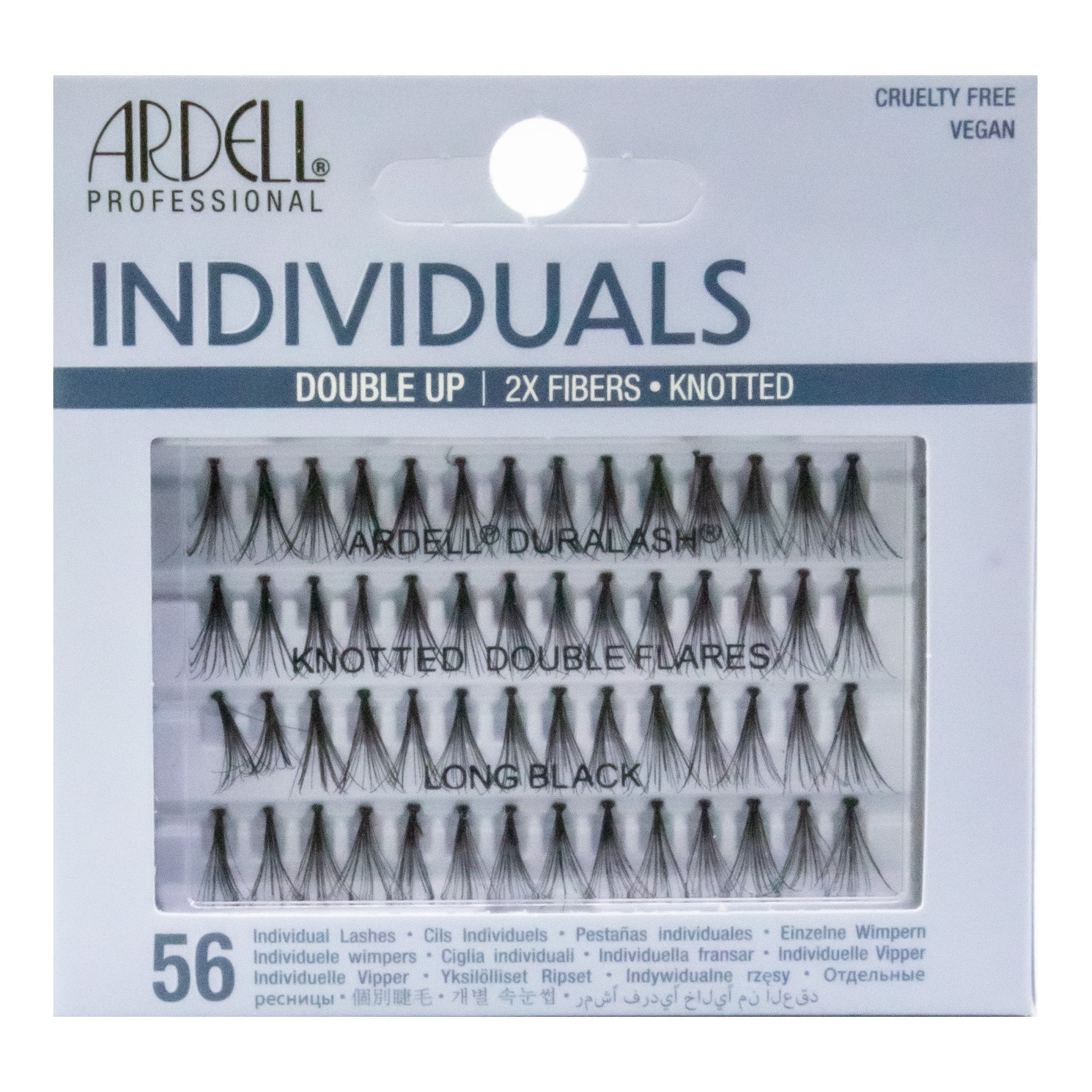 Ardell Individual Lashes packaging with various lash styles displayed.