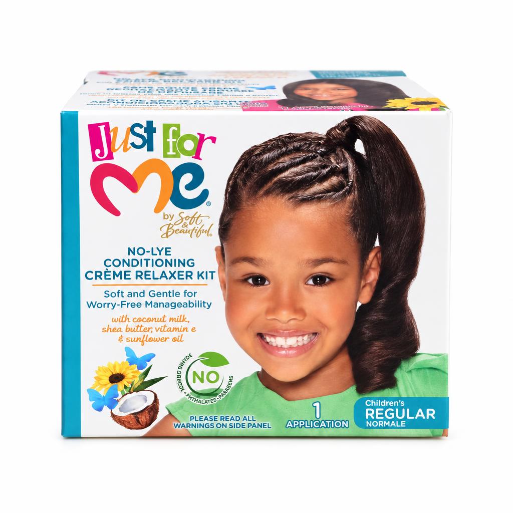 JUST FOR ME No-Lye Conditioning Creme Relaxer Kit