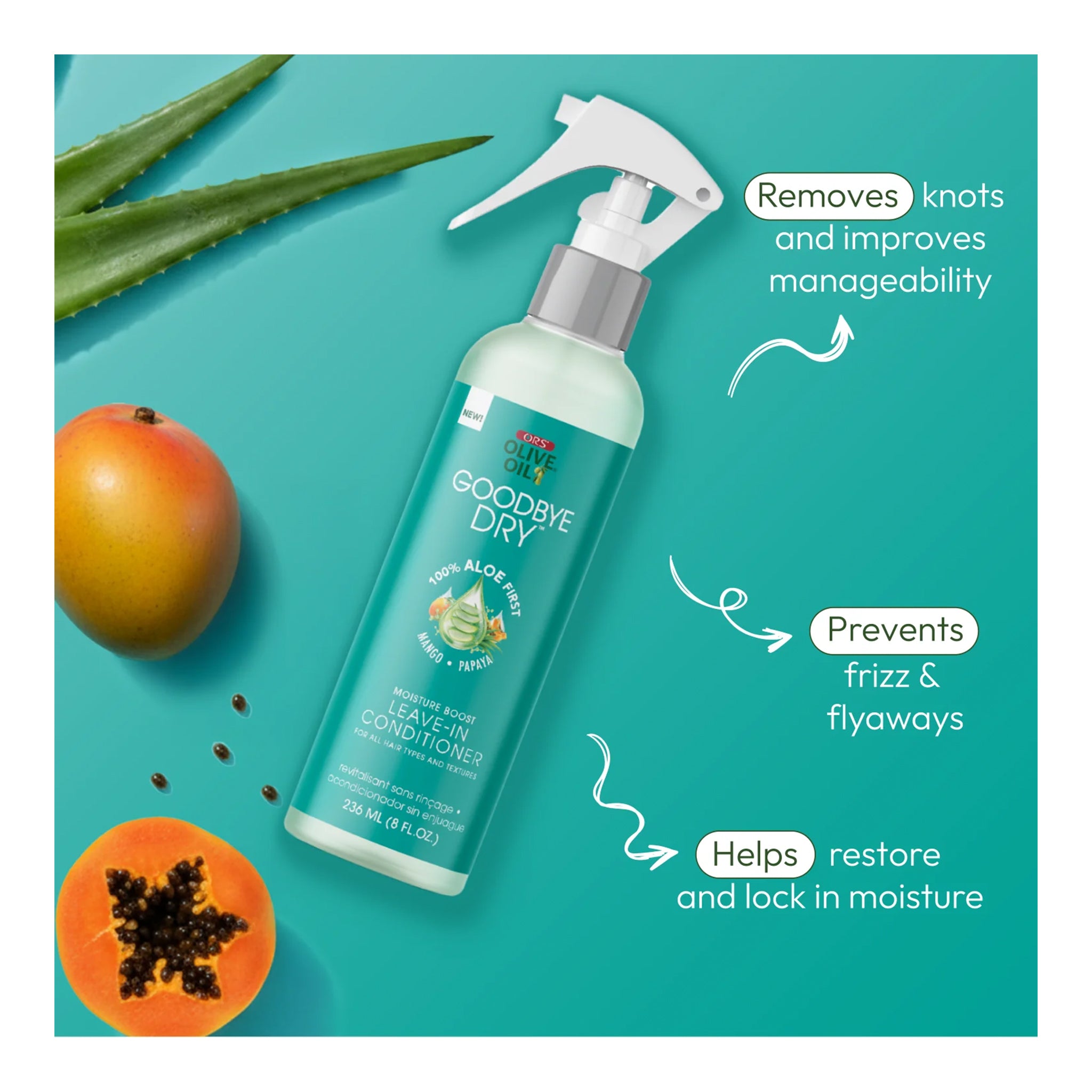 ORS Olive Oil Goodbye Dry Moisture Boost Leave-In Conditioner (8oz)