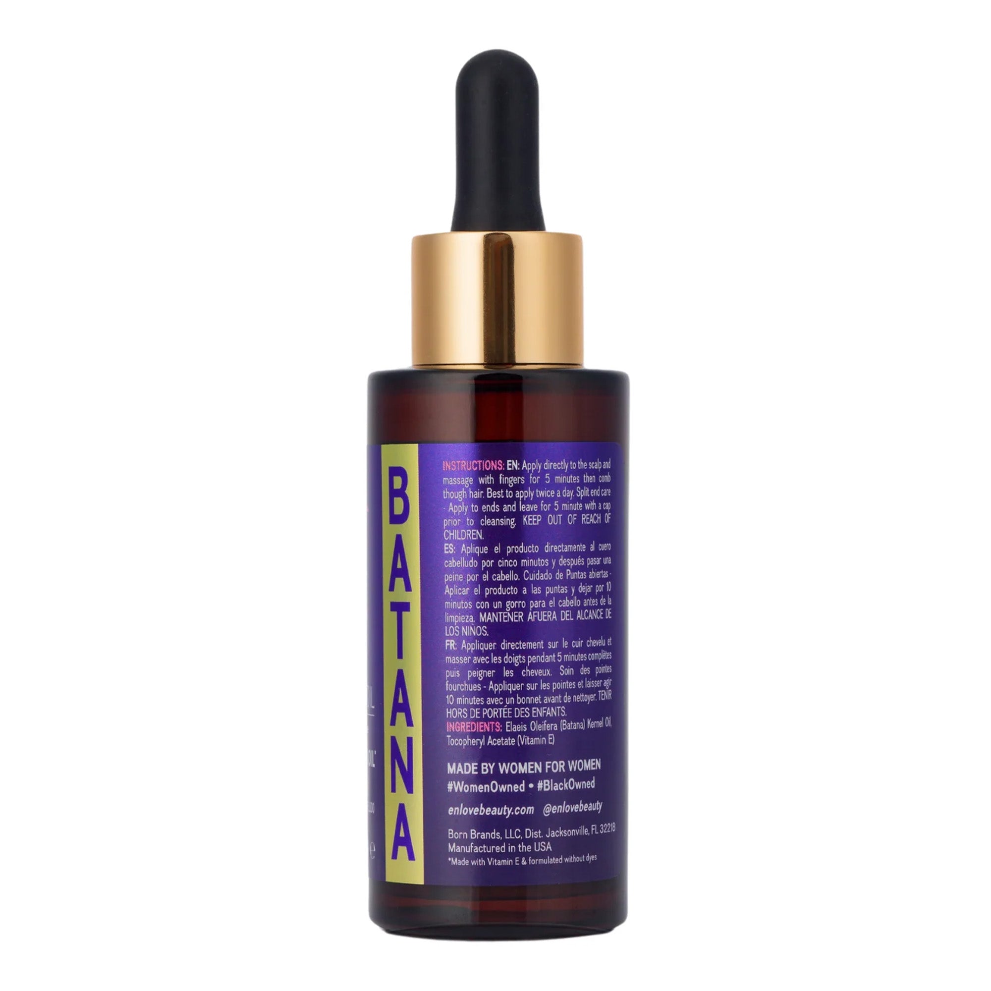 EN LOVE Bloom N Curls 100% Pure Batana Hair & Scalp Oil (1.28oz)