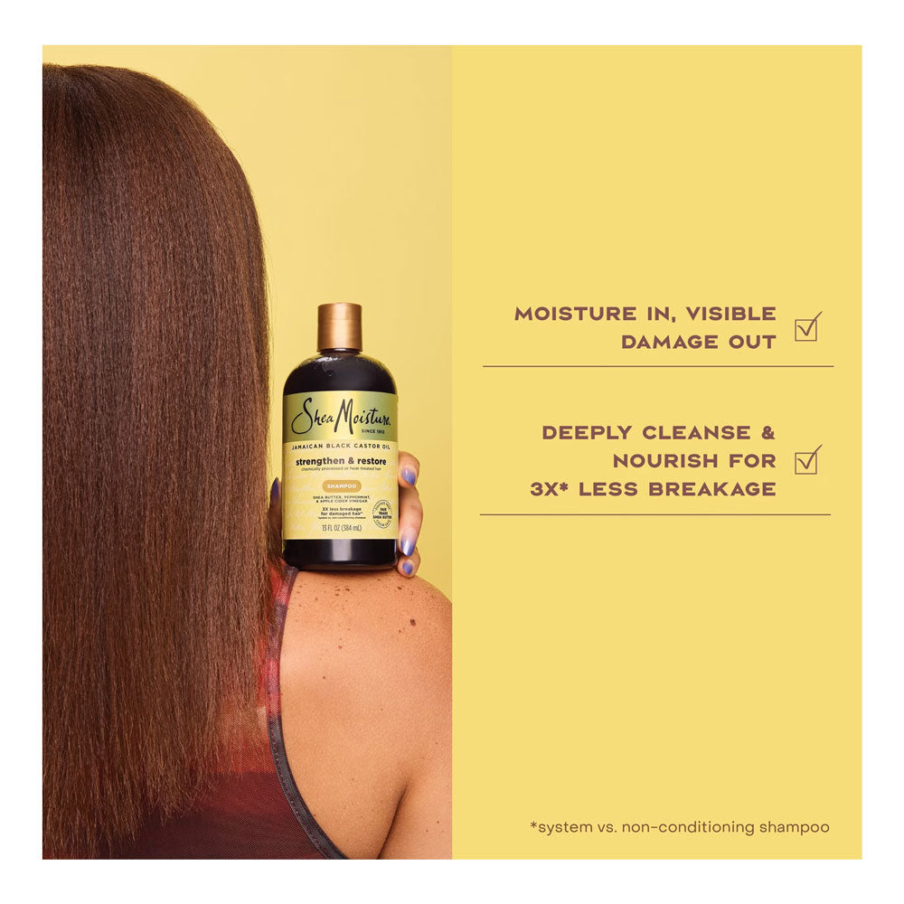 SHEA MOISTURE Jamaican Black Castor Oil Strengthen & Restore Shampoo