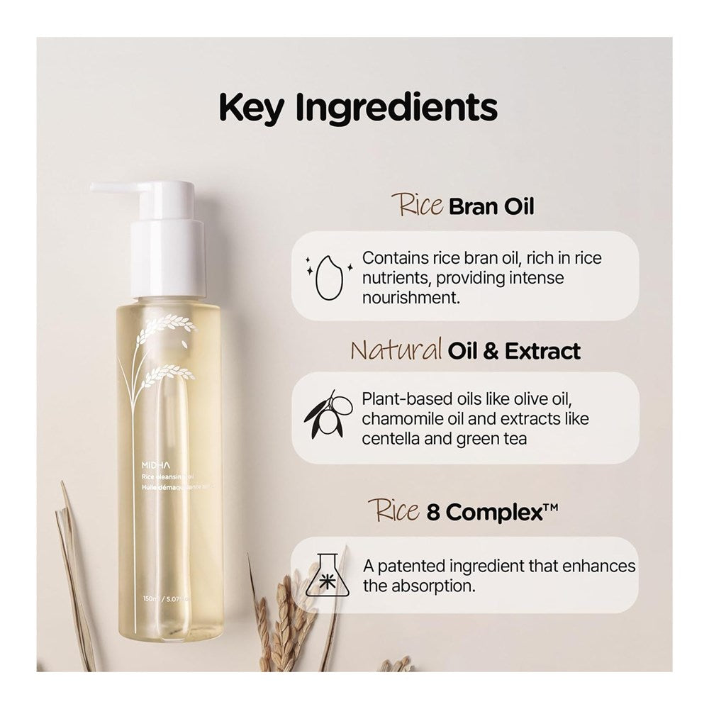 MIDHA Rice Cleansing Oil (5.07oz)