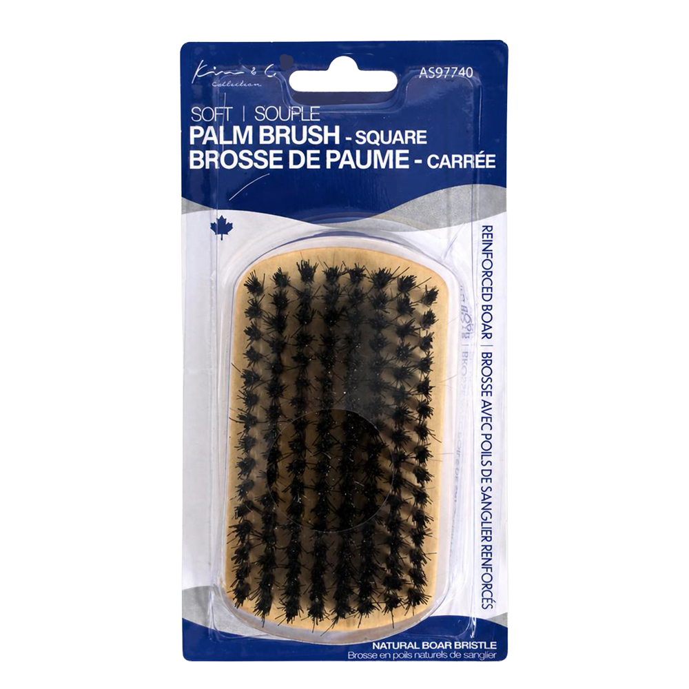 KIM & C Natural Boar Bristle Wooden Brush