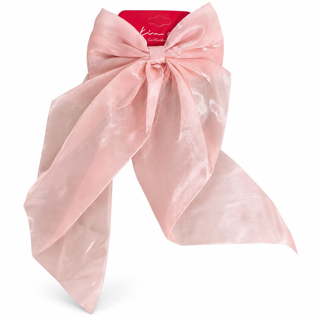 KIM & C Chiffon Long Tail Bow Clip