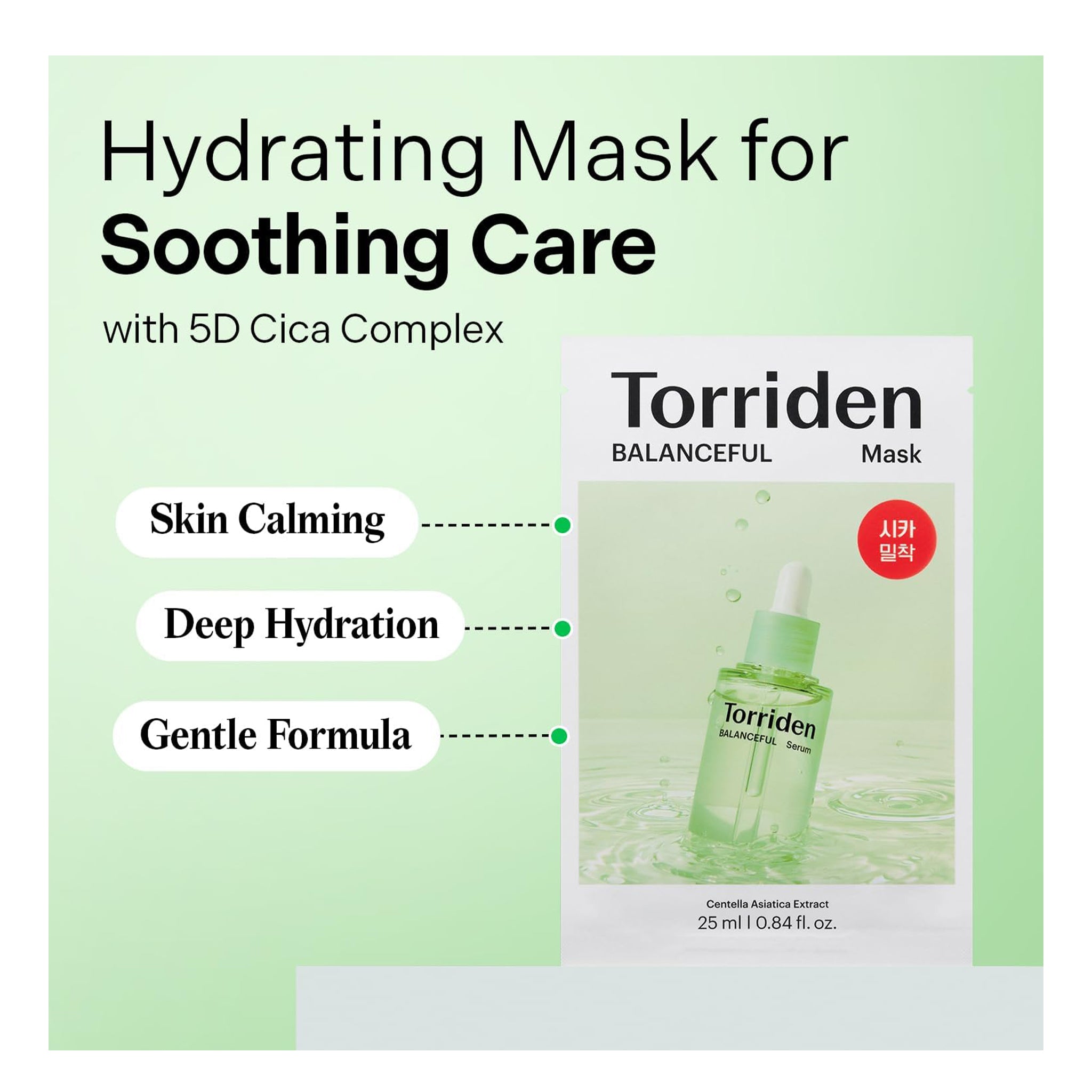 TORRIDEN Balanceful  Cica Mask (27ml X 10ea)