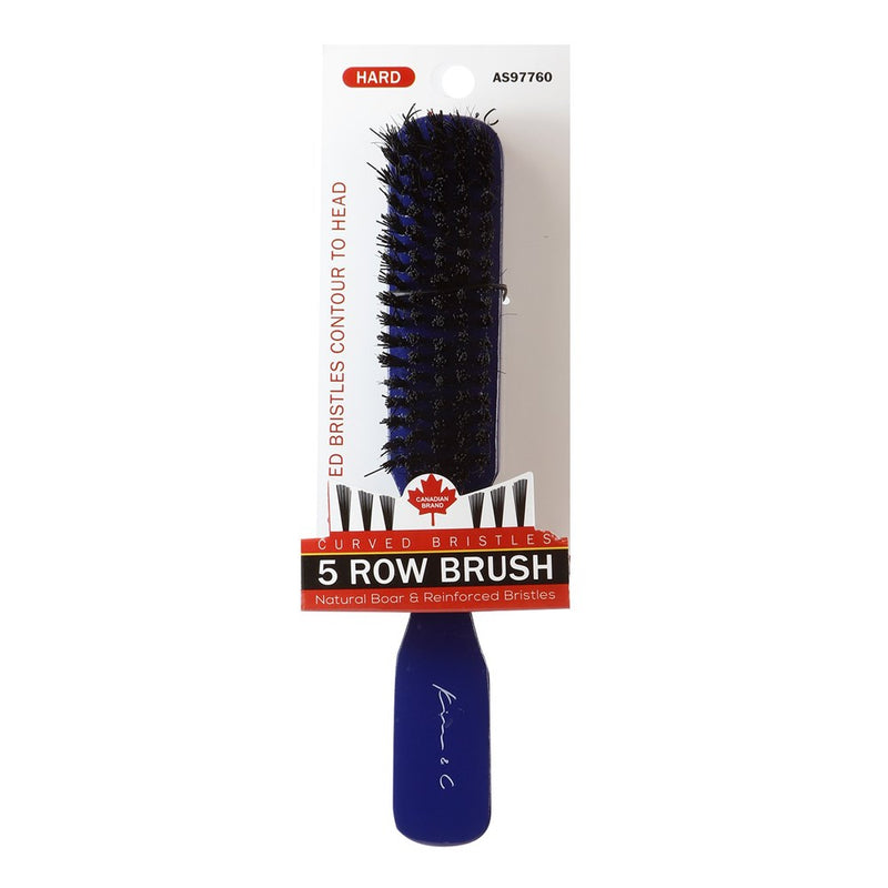 KIM & C 5 Row Curved Bristle Brush