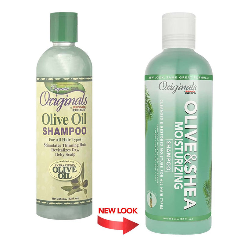 AFRICA'S BEST Originals Olive & Shea Moisturizing Shampoo (12oz)