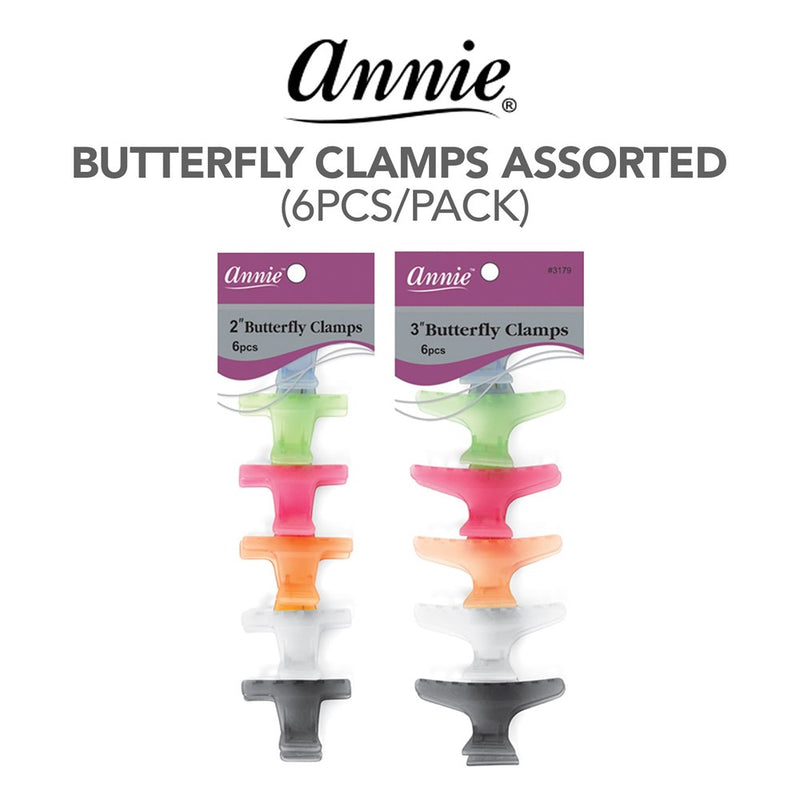 ANNIE Butterfly Clamps Assorted (6pcs/pack)