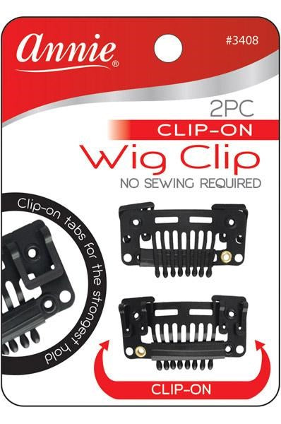 ANNIE 2PC Clip On Wig Clip[No Sewing Required]