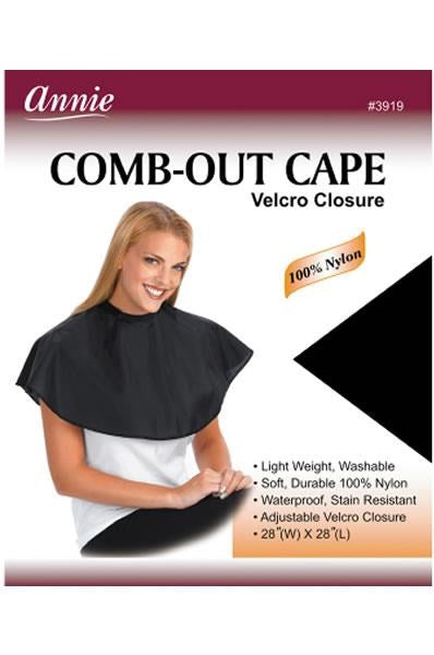 ANNIE Comb-Out Cape with Velcro Closure[100% Nylon]