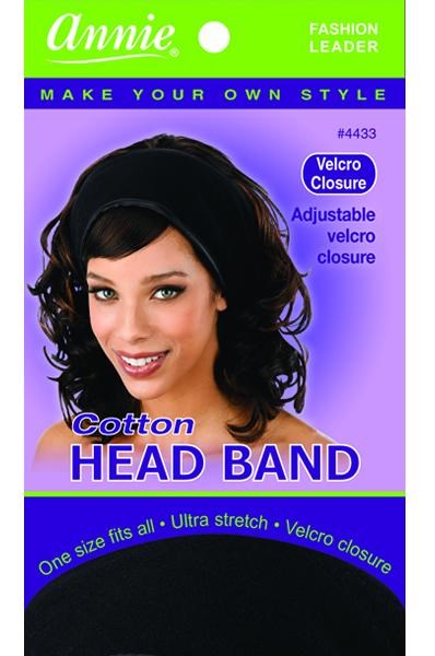 ANNIE Cotton Head Band Velcro Closure