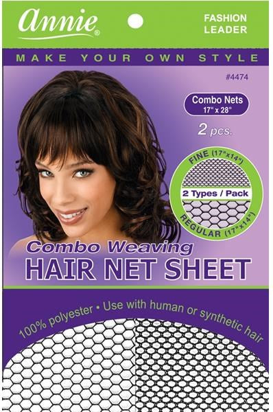 ANNIE Ms. Remi Combo Weaving Hair Net Sheet (2pcs)
