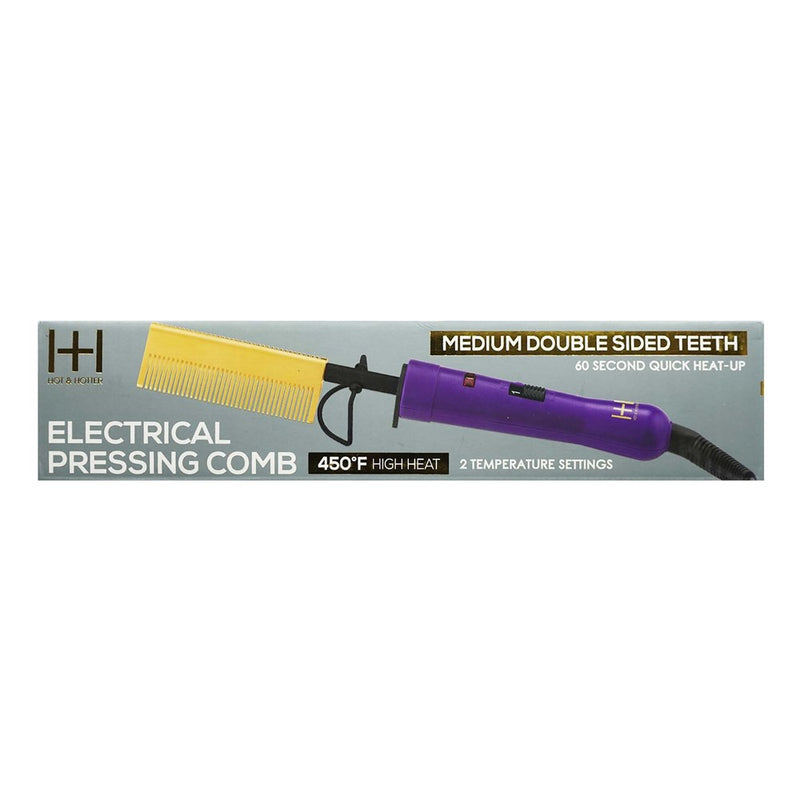 ANNIE Hot & Hotter Electric Pressing Comb [Medium Double Sided Teeth] (Discontinued)