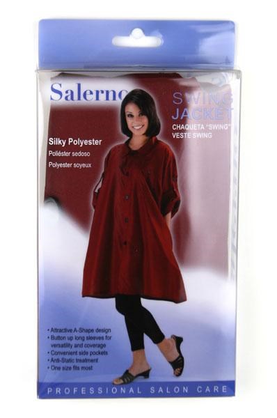 ANNIE Salerno Swing Jacket - Silky Polyester Burgundy