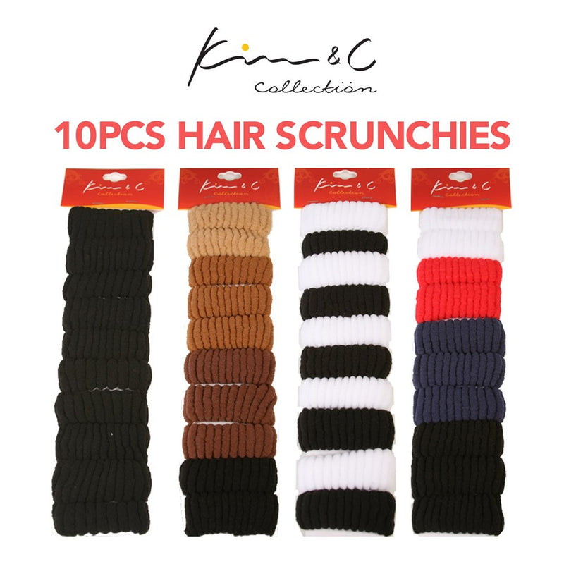 KIM & C 10pcs Hair Scrunchies