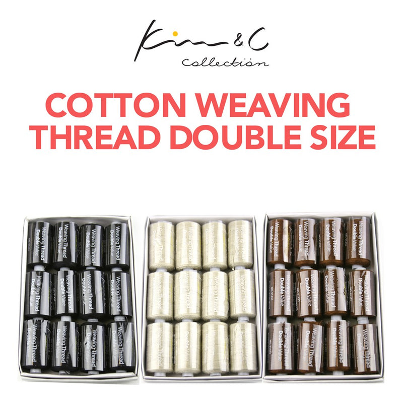 KIM & C Cotton Weaving Thread (Double Size, 12pcs)
