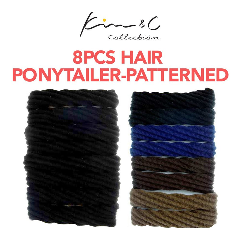 KIM & C 8pcs Hair Ponytailer-Patterned