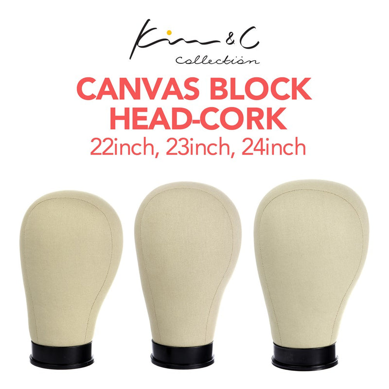 KIM & C Canvas Block Head-Cork