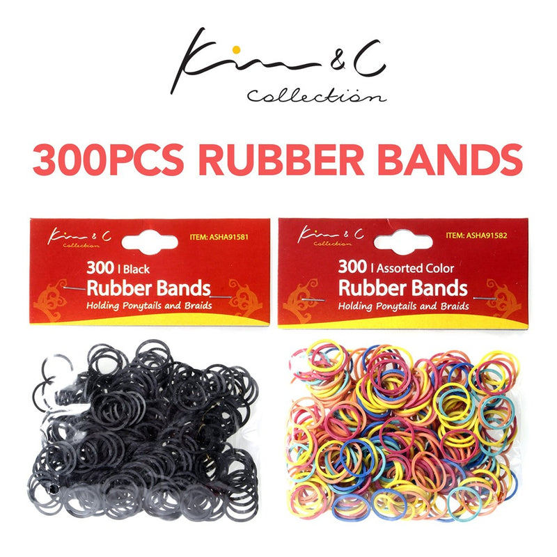 KIM & C 300pcs Rubber Bands
