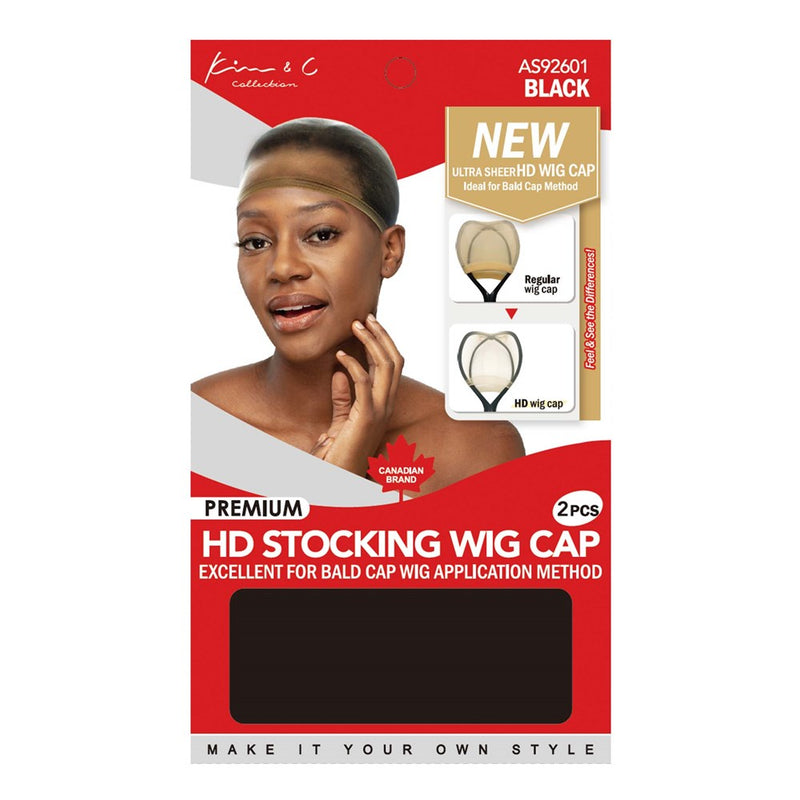 KIM & C Premium HD Stocking Wig Cap (2pcs)