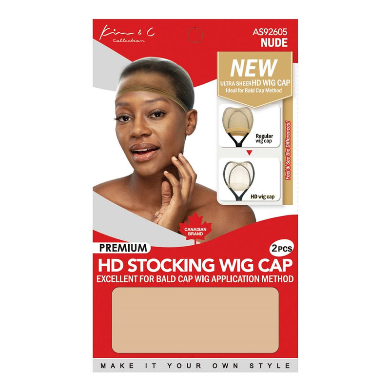 KIM & C Premium HD Stocking Wig Cap (2pcs)
