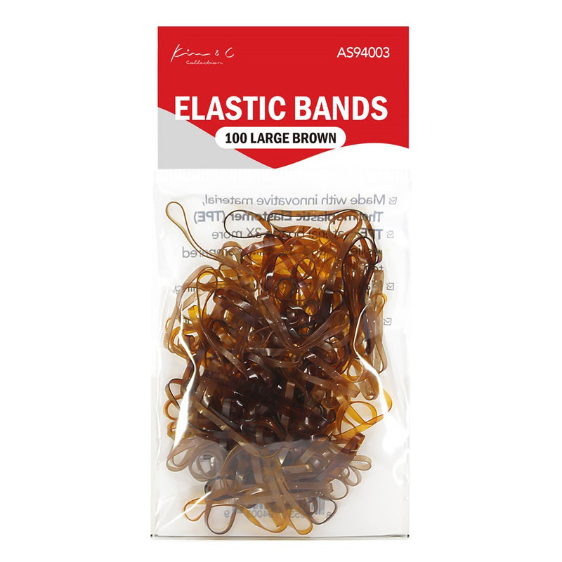 KIM & C 100pcs Elastic Bands (Large 1.5inch)