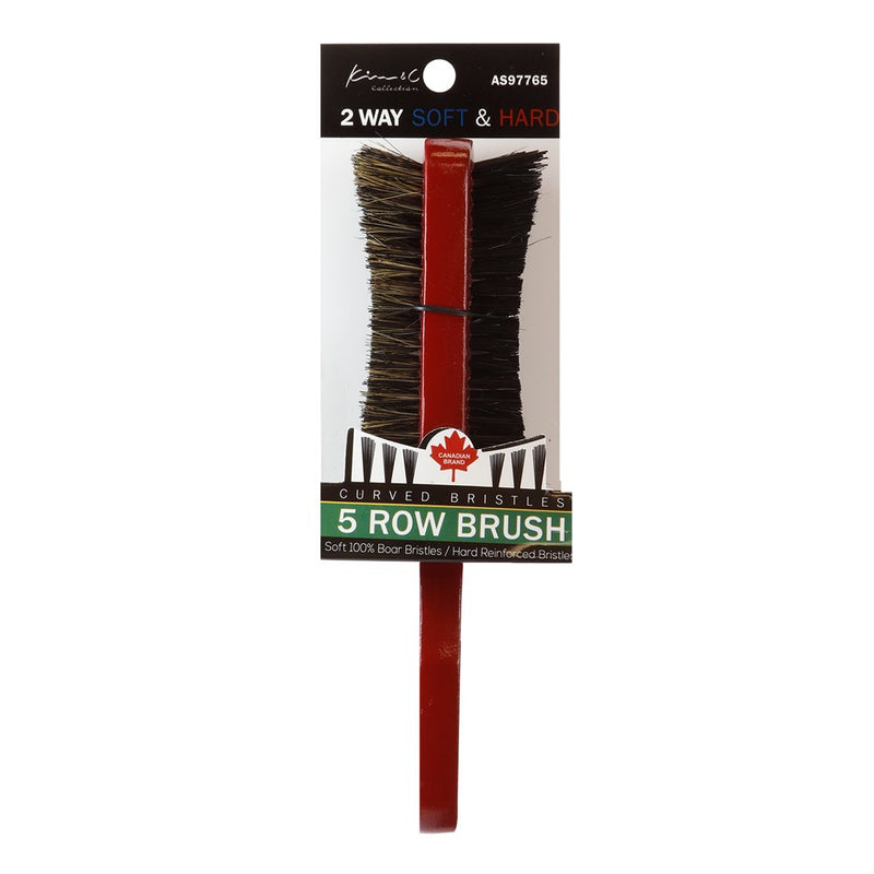 KIM & C 2 Way Soft & Hard Curved Bristle Brush