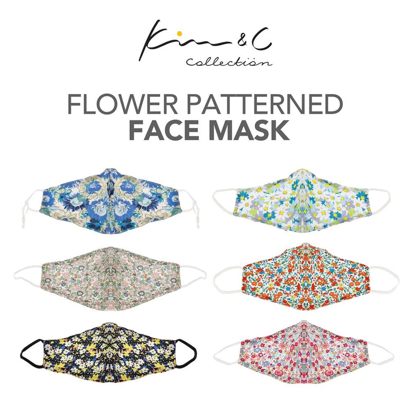 KIM & C Flower Patterned  Earloop Face Mask