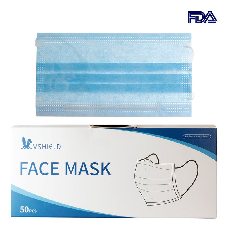 KIM & C 3 Ply Disposable Earloop Face Mask [50pcs/Box]