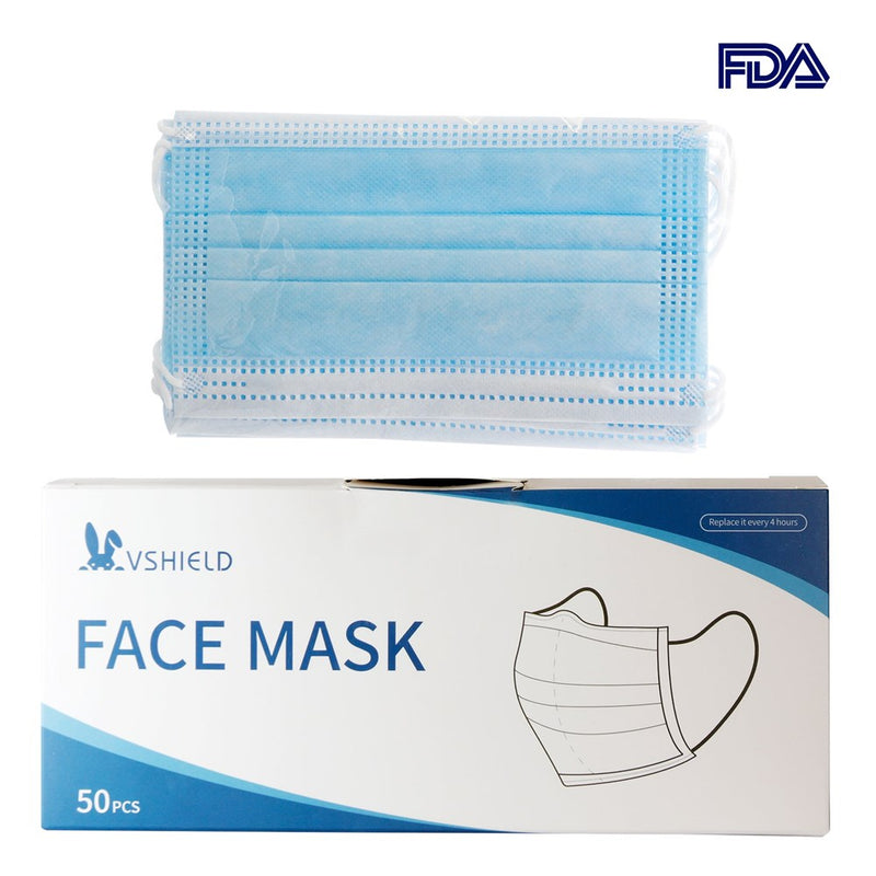 KIM & C 3 Ply Disposable Earloop Face Mask [50pcs/Box]