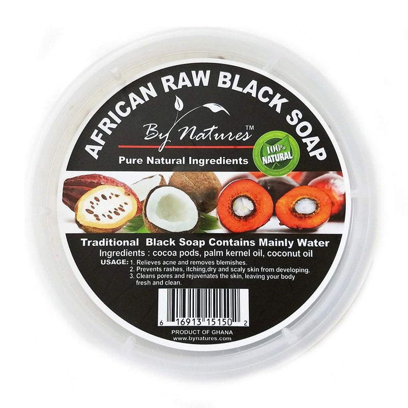 BY NATURES African Black Soap Tub (8oz)