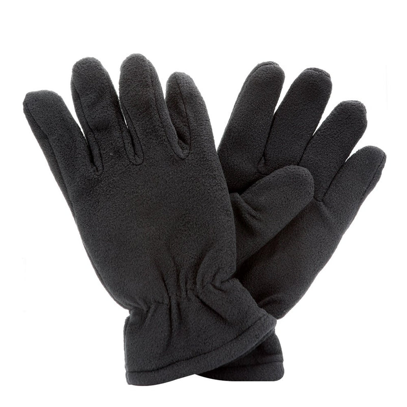 XO WINTER COLLECTION Men's Soft Polar Fleece Gloves Black