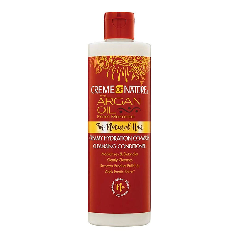 CREME OF NATURE Argan Oil Creamy Hydration Co-wash Cleansing Conditioner (12oz)