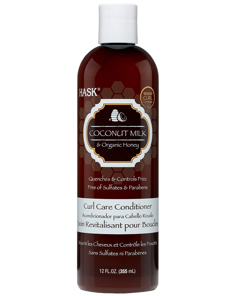 HASK Coconut Milk & Organic Honey Curl Care Conditioner (12oz) Discontinued