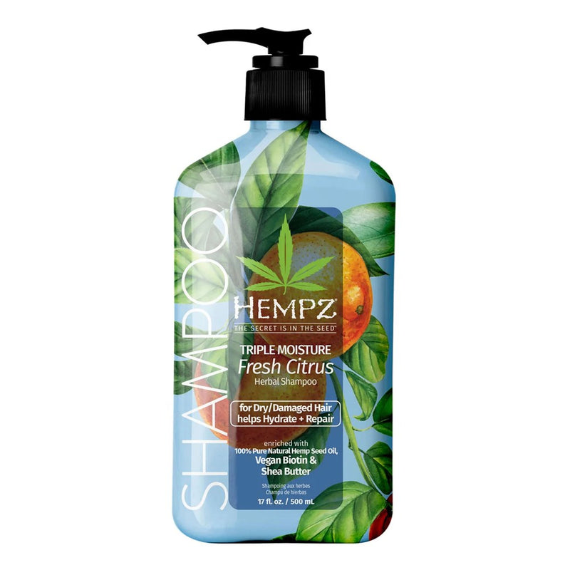 HEMPZ Triple Moisture Herbal Shampoo For Dry & Damaged Hair