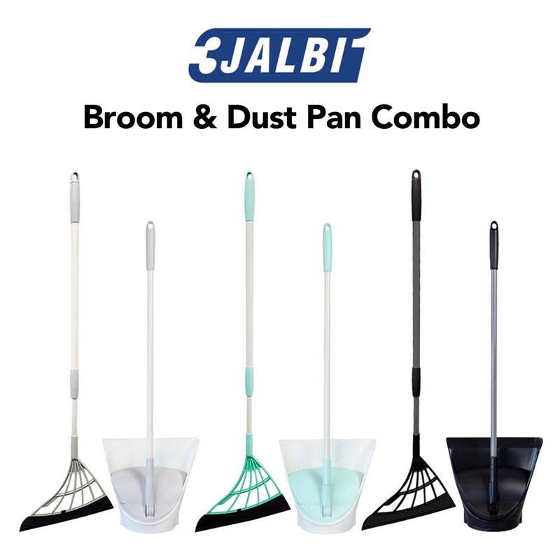 3JALBI Broom and Dust Pan Combo