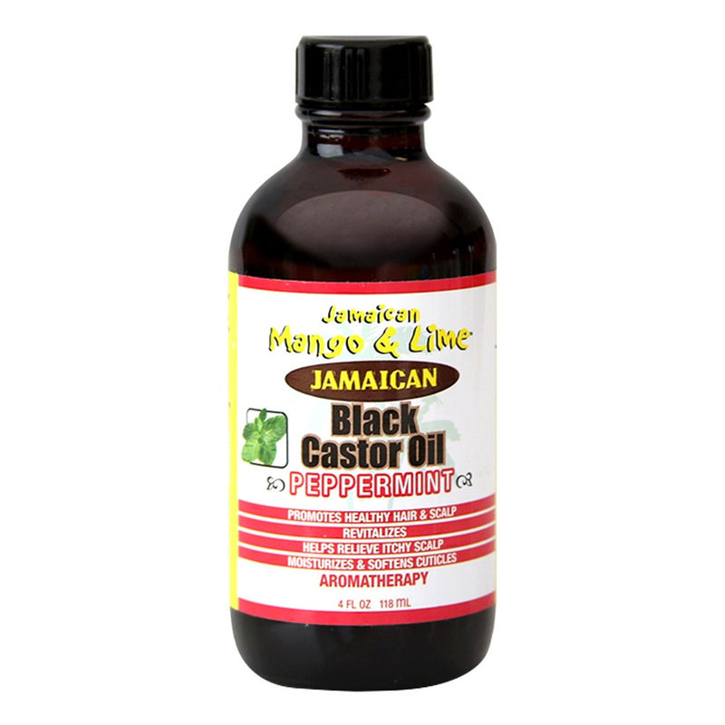 JAMAICAN MANGO & LIME Black Castor Oil [Peppermint] (4oz)