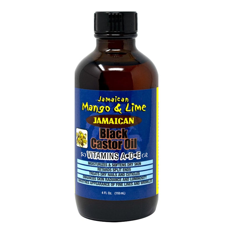 JAMAICAN MANGO & LIME Black Castor Oil [Vitamins A D E] (4oz)