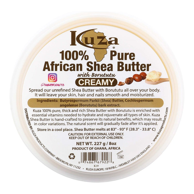 KUZA 100% Pure African Shea Butter Yellow [Creamy]