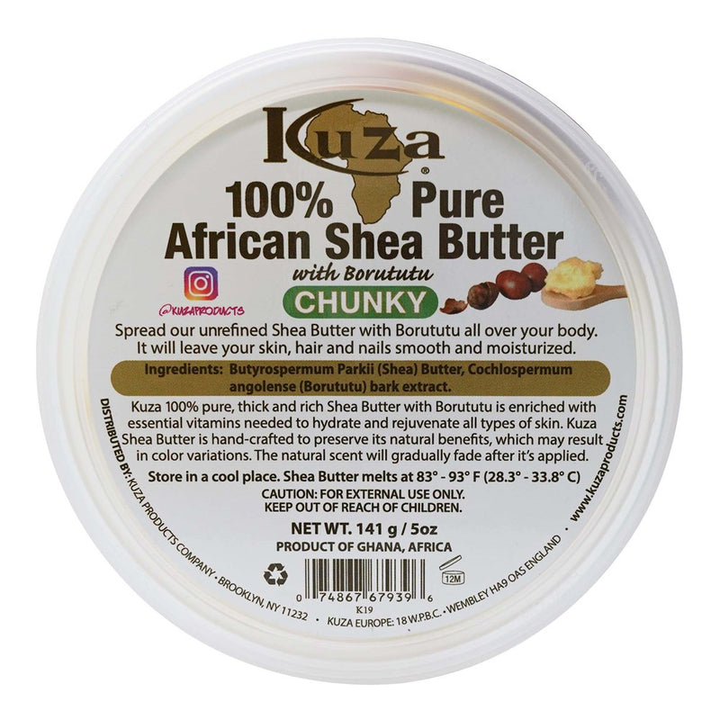 KUZA 100% Pure African Shea Butter Yellow [Chunky]